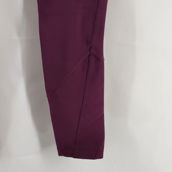 Sweaty Betty London Leggings Womens Small Full Length Zipper Pockets Maroon - Picture 8 of 16